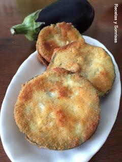 BOCADILLOS DE BERENJENA, JAMON Y QUESO