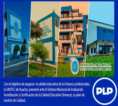 UNJFSC PRESENTA PLAN DE GESTIÓN DE CALIDAD…