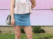 Sencilla chic falda vaquera