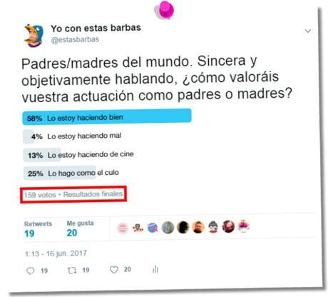 encuesta de Twitter sobre paternidad.