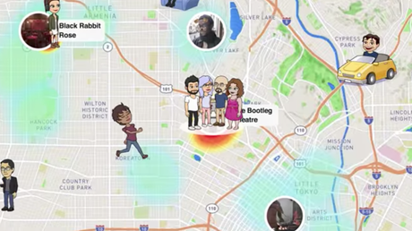 Snapchat ahora tiene un mapa para ver dónde están tus amigos