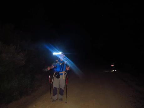 Extrañas luciérnagas, fotos de Javier Gallego García en una marcha nocturna.