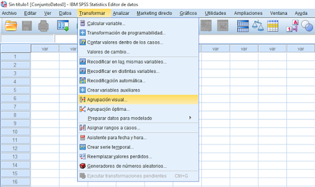 SPSS - agrupación visual