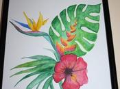 Diy: acuarelas tropicales