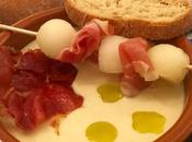 Ajoblanco melón jamón
