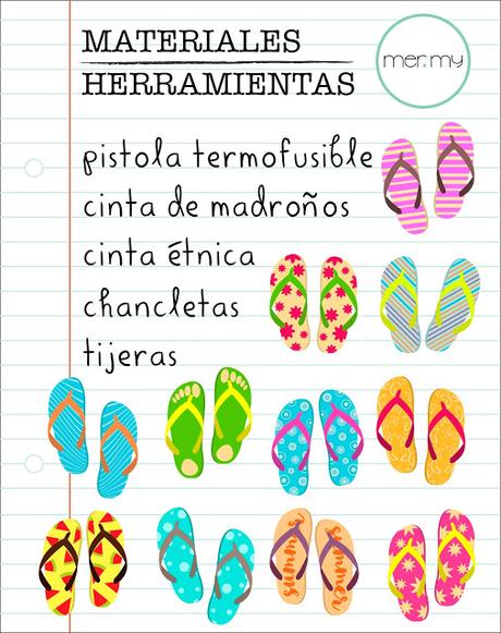 DIY • CUSTOMIZAR CHANCLETAS