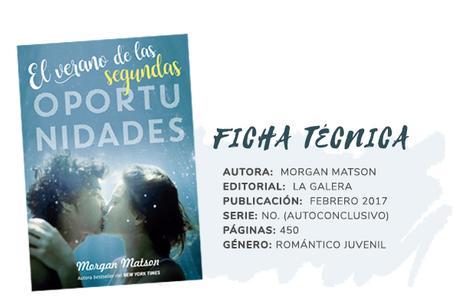 Reseña: EL VERANO DE LAS SEGUNDAS OPORTUNIDADES  - Morgan Matson