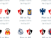 Calendario Atlas para torneo apertura 2017 futbol mexicano