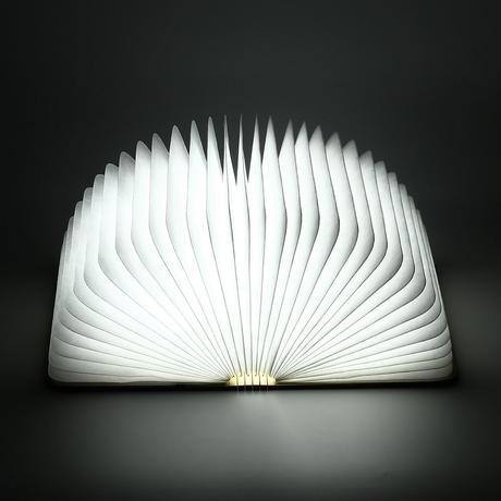 Gearmax Escritorio Lámpara Luz en forma de libro Recargable Plegable de Madera