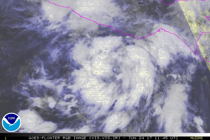 Baja presión al sudoeste de México podría evolucionar a un ciclón tropical