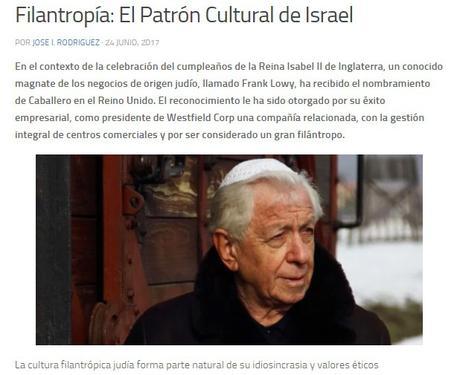 Filantropía: El Patrón Cultural de Israel.