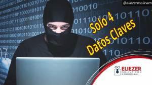 Sabía que, solo necesitan 4 datos claves para hackear