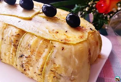 Pastel de calabacín relleno