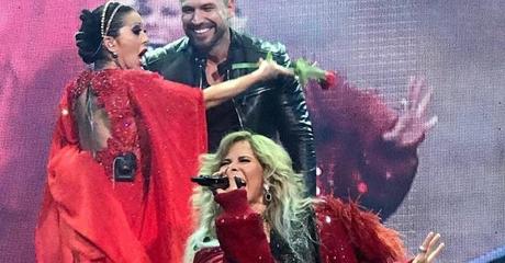 Rafael Amaya en concierto de Alejandra Guzmán y Gloria Trevi