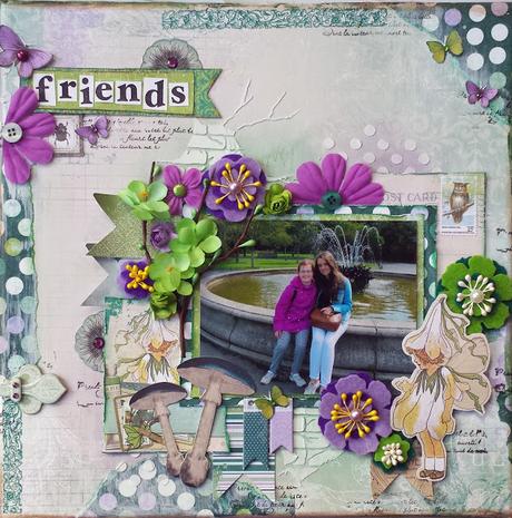 Tutorial layout Bo Bunny mixed media