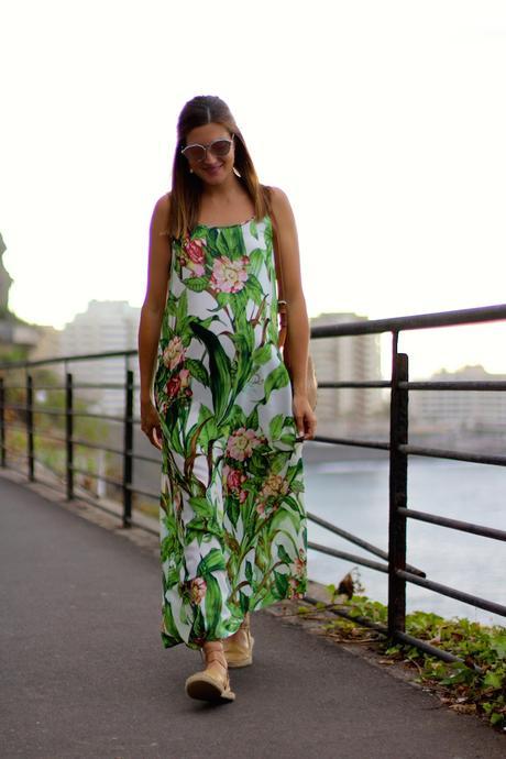 TROPICAL PRINT DRESS