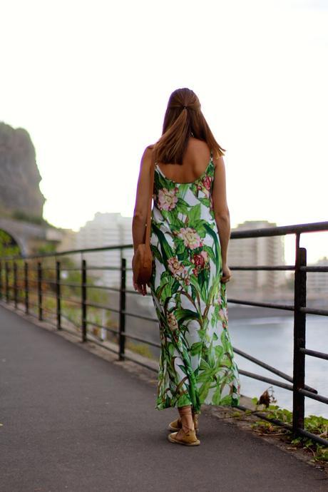 TROPICAL PRINT DRESS