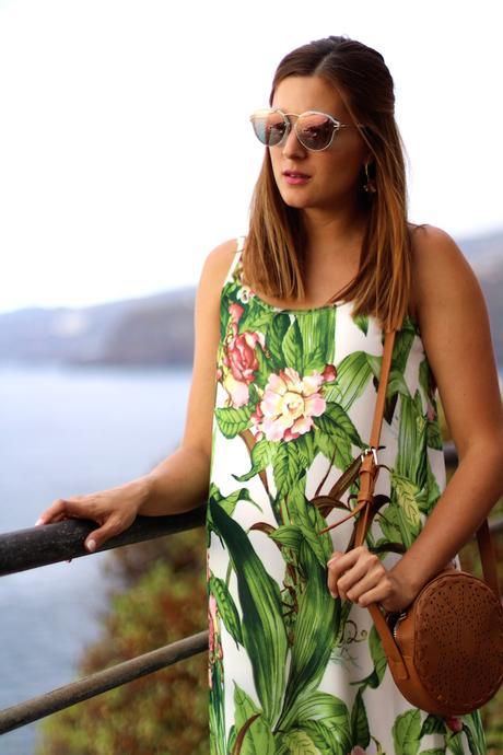 TROPICAL PRINT DRESS