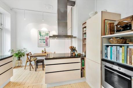 muebles de diseño muebles daneses Librería de obra estilo escandinavo decoración nórdica comedor nórdico blog decoracion interiores 