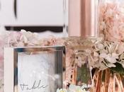 Tendencia: color rosa dorado detalles decoración bodas