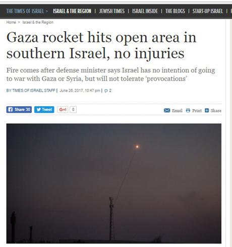 Nuevo ataque desde Gaza contra Israel.