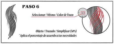 Tutorial en español de Adobe Illustrator para Crear Cabello Estilizado Paso 06