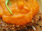 Libritos seitán salsa zanahoria manzana