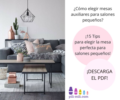 15 tips para elegir la mesa auxiliar perfecta para salones pequeños