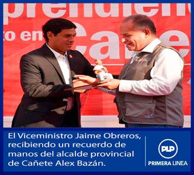 ALEX BAZÁN DESTACÓ PRESENCIA DE “IMPULSA PERÚ” EN CAÑETE…