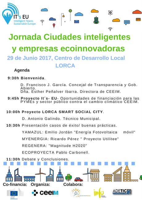 Ecoproyecta participa en la Jornada de Ciudades Inteligentes y Empresas Ecoinnovadoras en Lorca