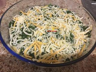 PASTEL DE ESPINACAS Y PATATAS EN MICROONDAS