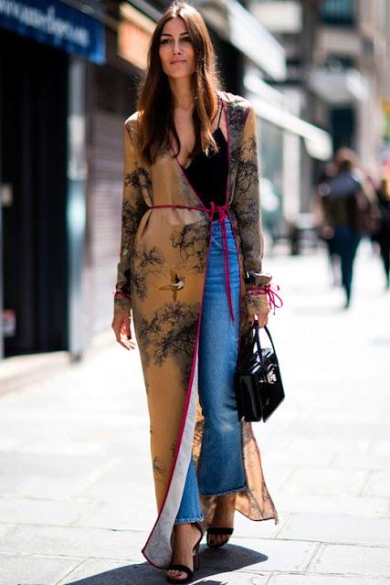 LONG, LONG KIMONO; WAYS TO WEAR.-