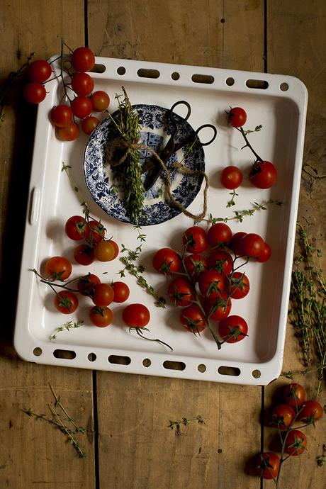 GALETTE DE TOMATES CHERRY, PARMESANO Y TOMILLO