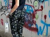 Camiseta rockera mangas hombreras pantalon vestir