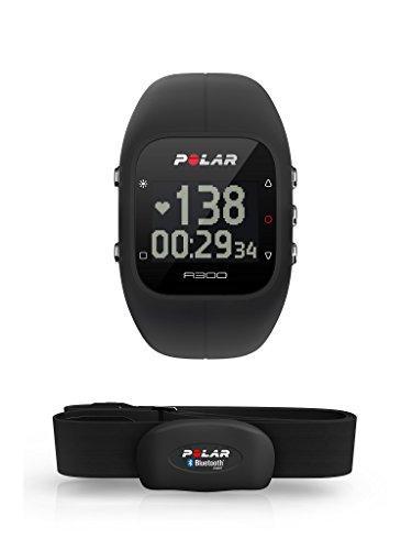 Polar A300 HR - Pulsómetro de entrenamiento, con sensor de ritmo cardíaco H7 HR, color negro