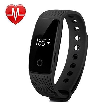 Willful fitness tracker pulsera Pulsera Inteligente Monitor de pulso cardiaco Bluetooth Pulsera Inteligente Deporte Actividad Tracker con contador de calorias/monitor de sueño/contador de pasos/reloj,Compatible con iOS, Android Smartphone Soporta Llamada Mensaje SIM