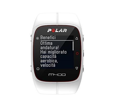 Polar M400 - Reloj de entrenamiento con GPS integrado y registro de actividad, color blanco