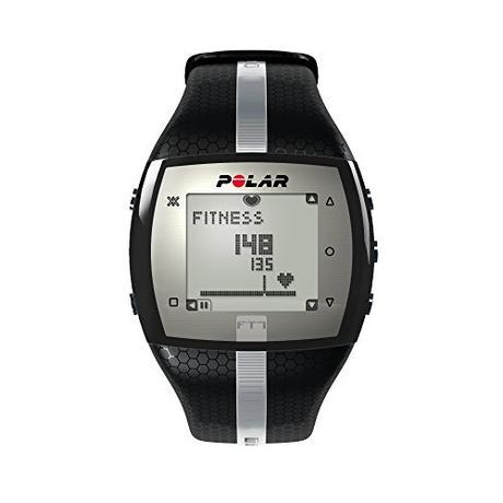 Polar FT7 - Reloj con pulsómetro e indicador de efecto del entrenamiento para fitness y cross-training, color negro y plata