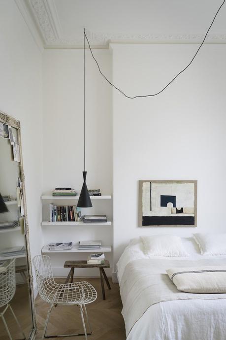 silla bertoia blanca