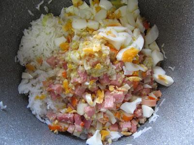 Ensalada de arroz al ajillo olla gm