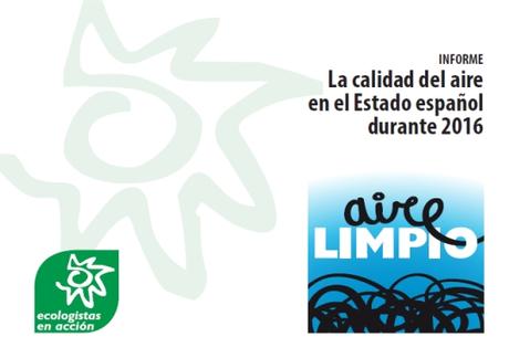 Informe de Ecologistas en Acción: La calidad del aire en el Estado español durante 2016