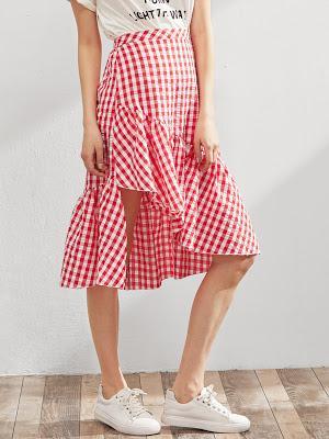 es.shein.com/es/Elastic-Waist-Gingham-Asymmetric-Frill-Skirt-p-358119-cat-1732.html?aff_id=4665