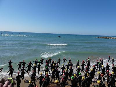 Triatlón Sitges . Campeonato de Catalunya Sprint por Grupos de Edad