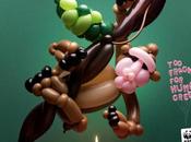 Animales hechos globos para alertar sobre fragilidad algunas especies