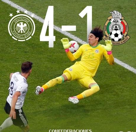 Alemania  golea 4-1 a México en la semifinal de Copa Confederaciones