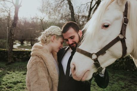 Una Boda invernal  en un Centro Ecuestre