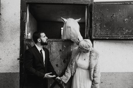 Una Boda invernal  en un Centro Ecuestre