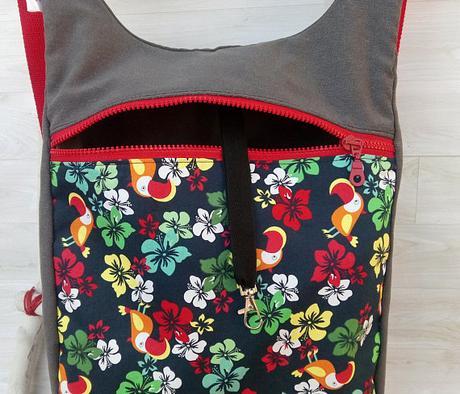 Mochila mujer tucán y flores uVe Original