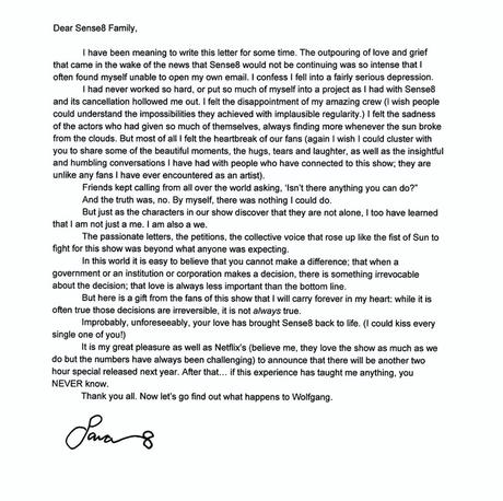 Sense 8 tendrá un episodio final de dos horas para despedirse