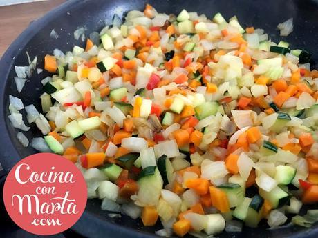 quinoa salteada con verduras, recetas con quinoa, recetas sanas, dieta, receta rápida, fácil, cocina con marta